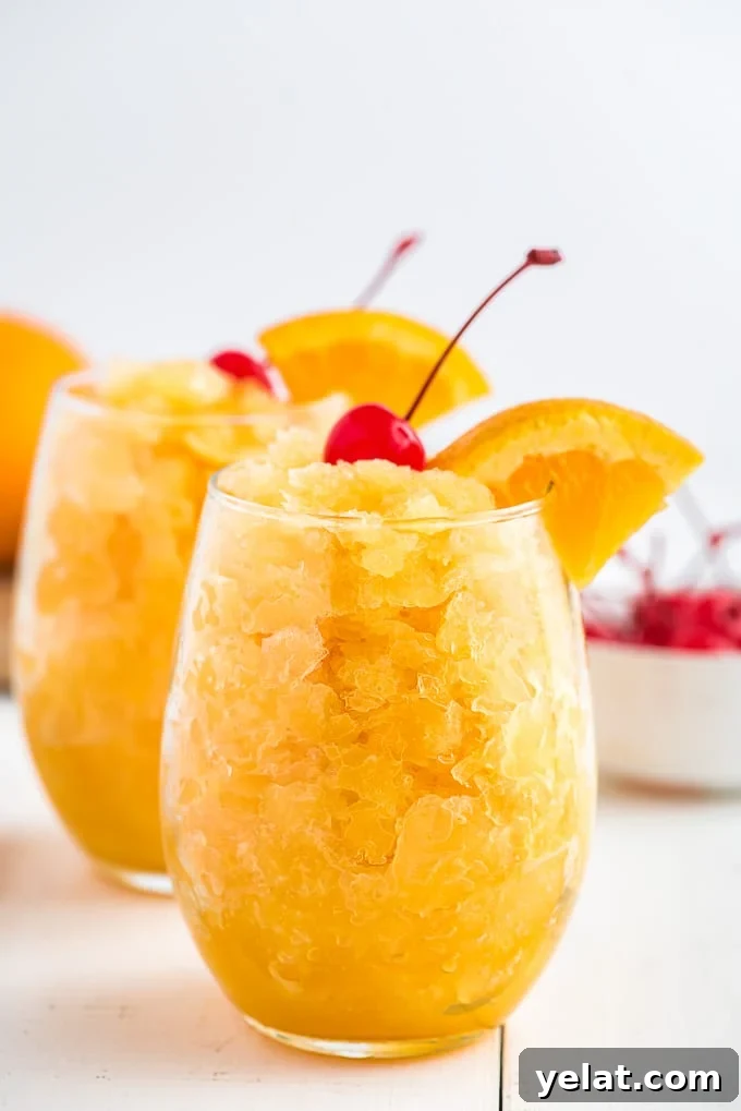 brandy slush in glasses