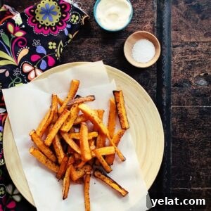 Baked butternut squash fries.