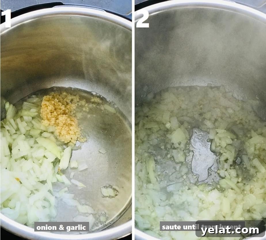 sautéing aromatics in instant pot