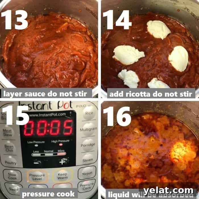 pressure cooking ziti pasta in instant pot