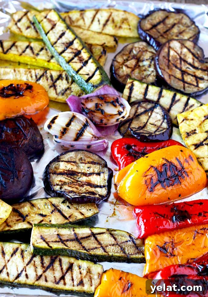 Grilled Vegetable Sandwich with Fresh Mozzarella and Basil Aioli 4 all the veggies sliced and grilled over platinum foil
