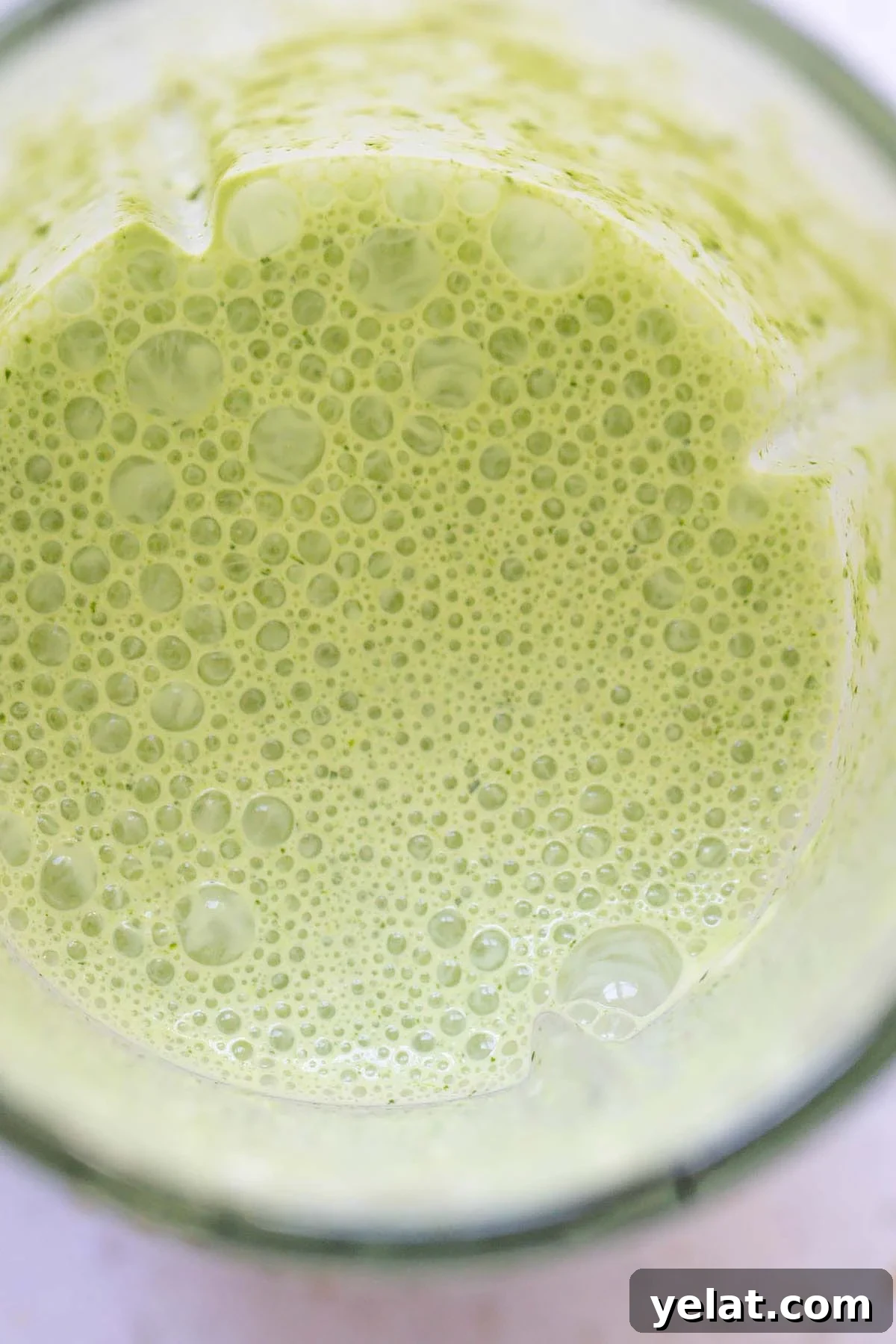 Creamy Yogurt Mint Sauce Recipe for Dipping and Marinades 5 Mint yogurt sauce in the blender