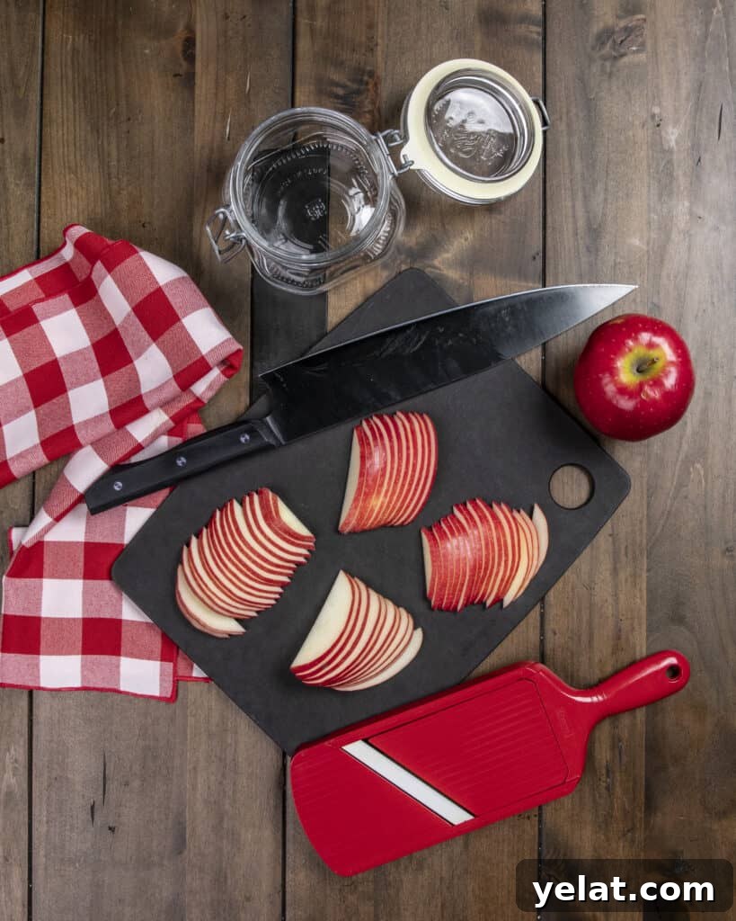 Quick Pickled Apples Recipe: Tangy Snack in 20 Minutes 4 Sliced apples