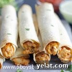 Baked creamy chicken taquitos