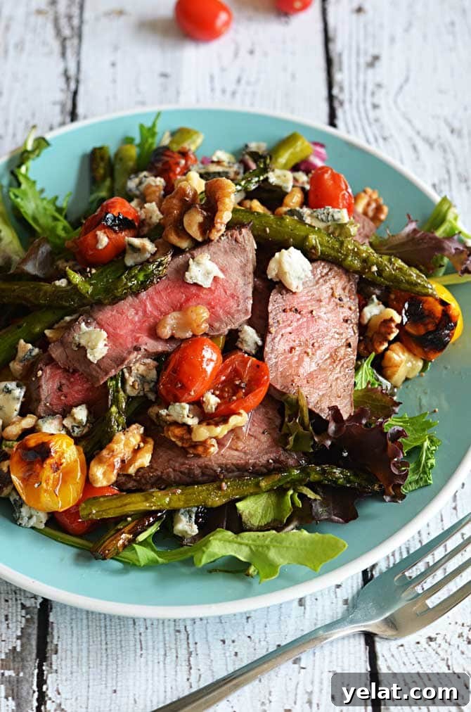 Warm Balsamic Steak and Roasted Vegetable Medley 2 Warm Balsamic Steak and Vegetable Medley. Salad and meat lovers, unite! | hostthetoast.com