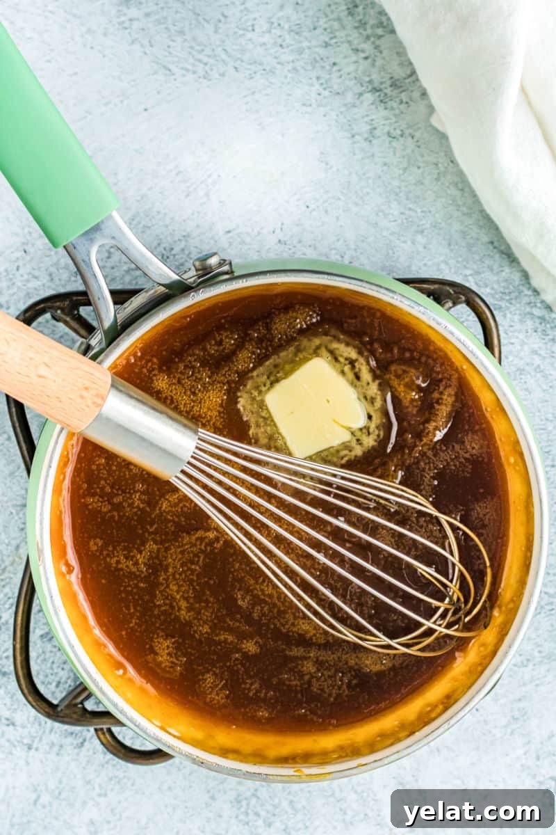 Glazed Turkey Breast in an Air Fryer: Juicy, Quick Recipe 8 turkey glaze n a saucepan with a whisk