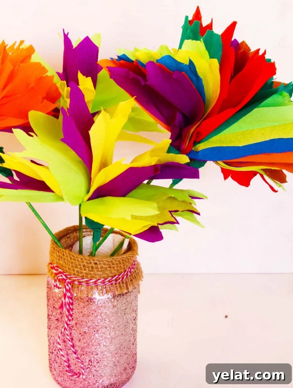 Budget-Friendly DIY Crepe Paper Flower Tutorials 3 Tissue paper flowers