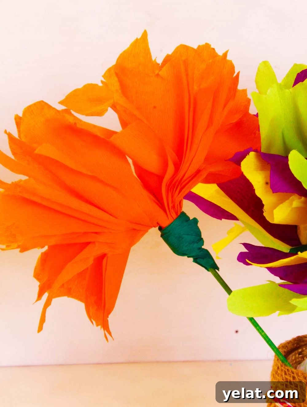 Budget-Friendly DIY Crepe Paper Flower Tutorials 4 Tissue paper flowers