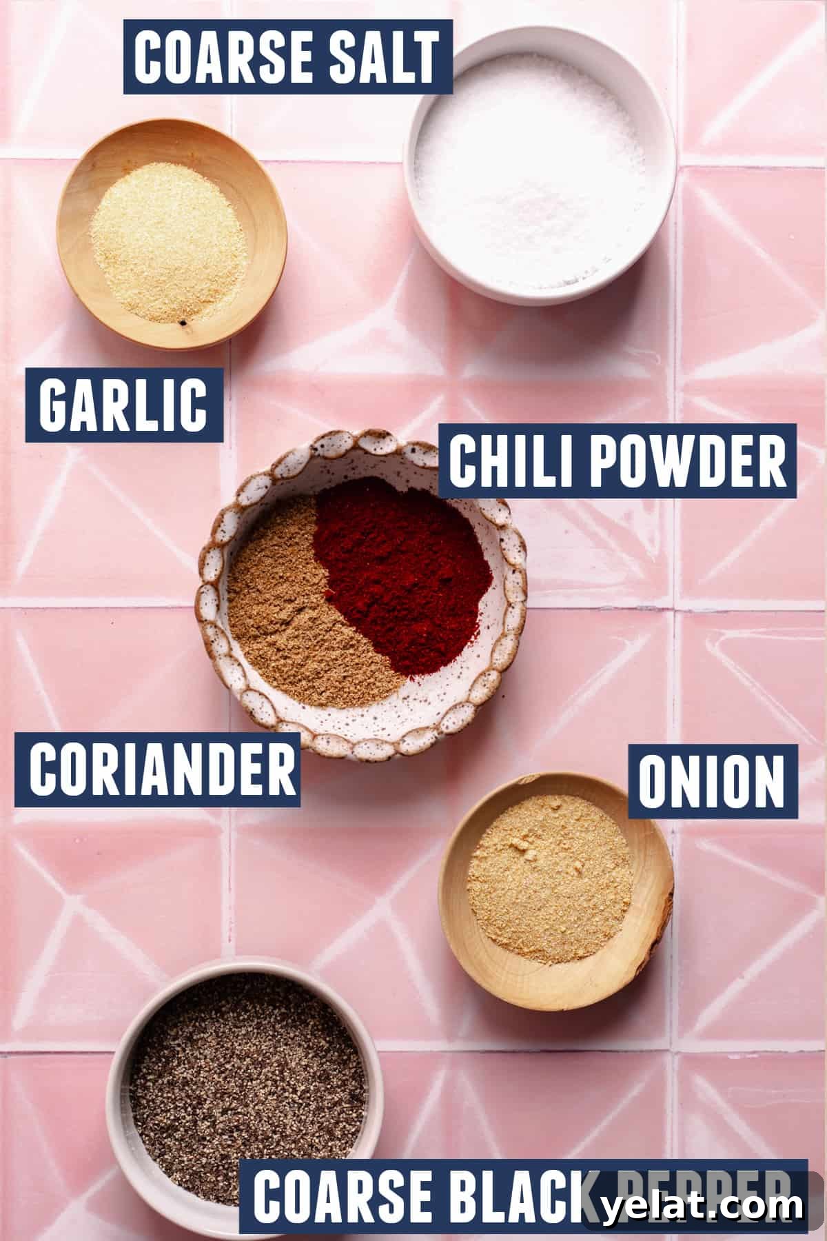 Ultimate Texas-Style Brisket Rub Recipe for Smoky Flavor 3 Ingredients needed to make a brisket dry rub.