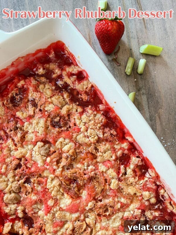 Strawberry Rhubarb Crisp with Buttery Oat Topping 10 Strawberry Rhubarb Dessert