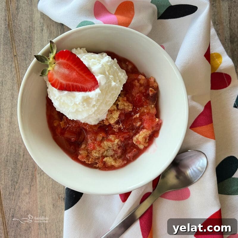 Strawberry Rhubarb Crisp with Buttery Oat Topping 6 Strawberry Rhubarb Dessert with Whipped Cream