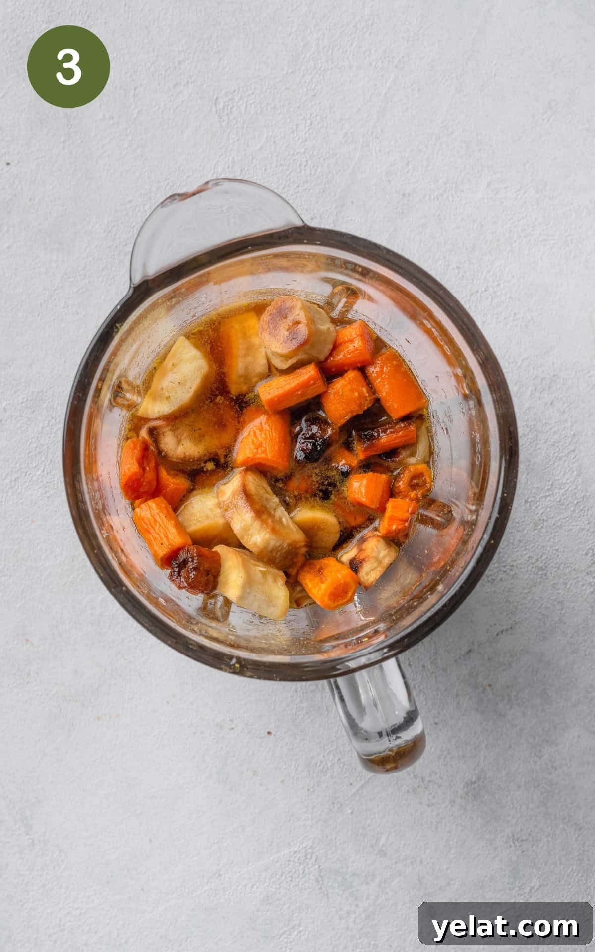 Creamy Carrot and Parsnip Soup Recipe for Cozy Meals 6 veggies in a food blender.