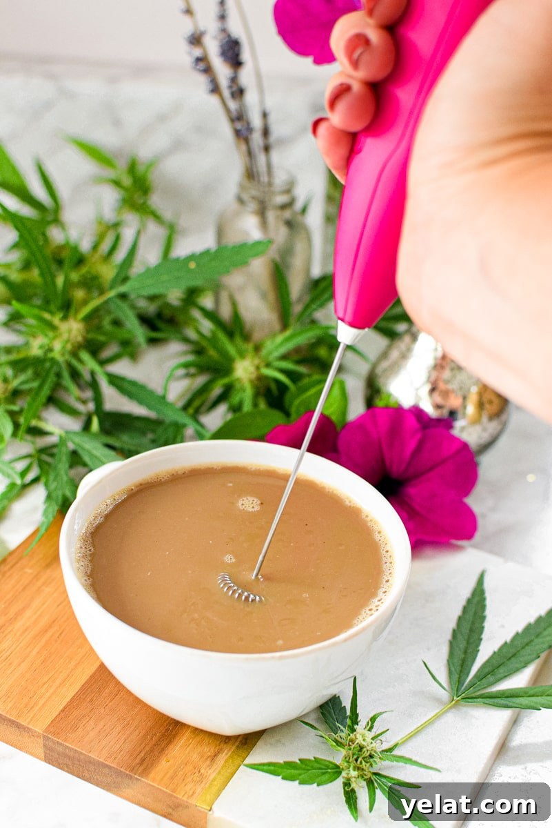 9 Homemade Cannabis Coffee Recipes You Can Make Today 7 Mixing Cannabis Coffee with Milk Frother
