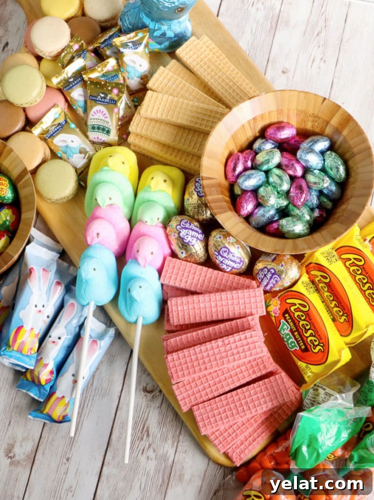 Easter Candy Charcuterie Board Ideas for Festive Spring Gatherings 5 easter board top