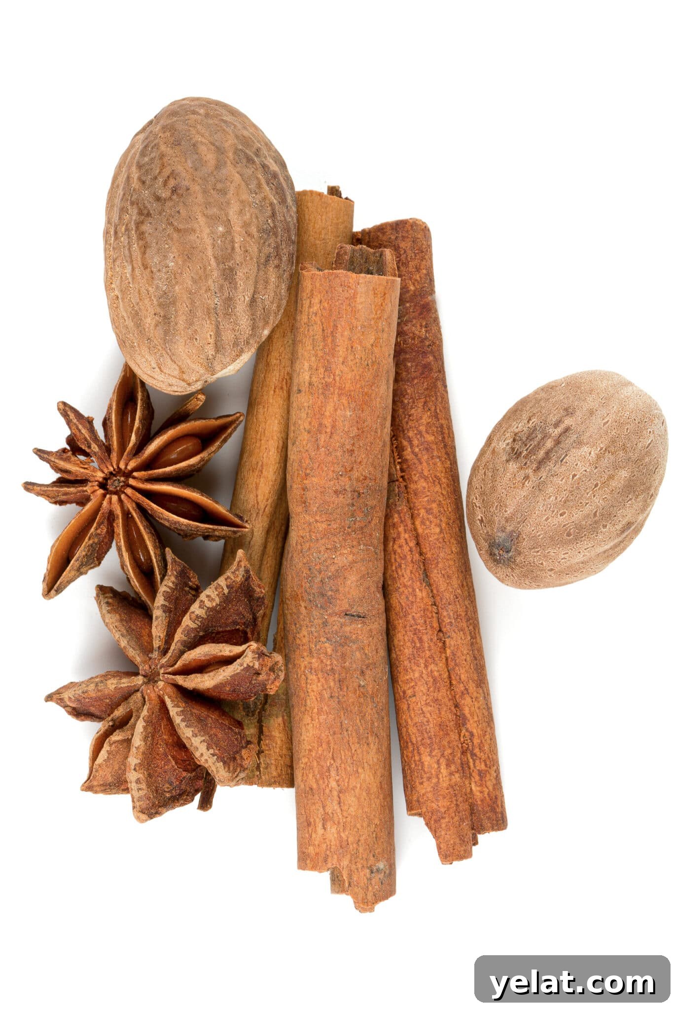 Low-Carb Pantry Essentials for Baking: Flour Substitutes & Staples 7 nutmeg, cinnamon and star anise isolated on white