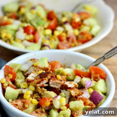 Grilled BBQ Chicken, Avocado & Tomato Summer Salad 7 BBQ Chicken Avocado Tomato Salad gluten free dairy free