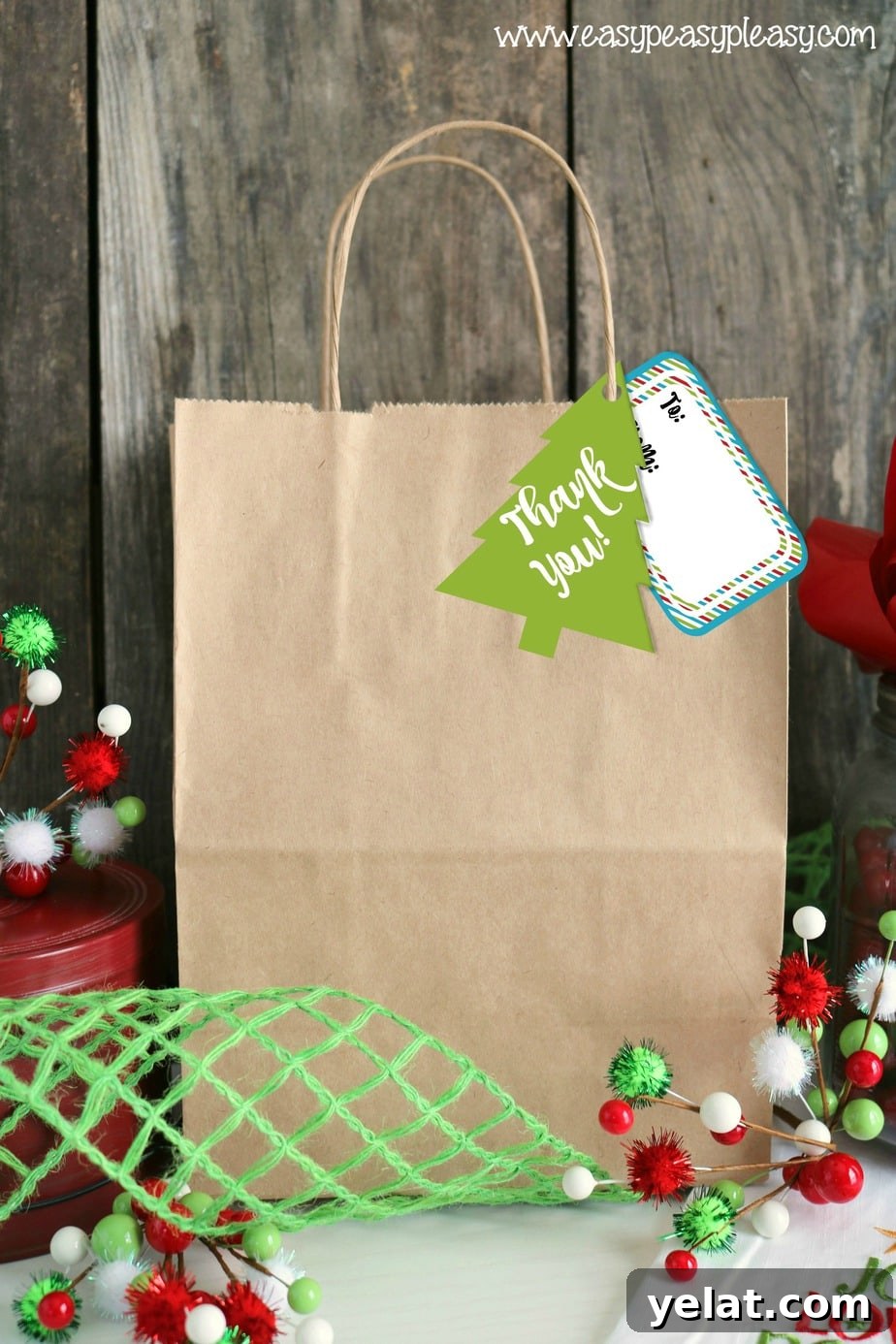Printable Holiday Hostess Gift Tags — Free Downloadable Pack 3 Free printable Holiday Hostess Gift tags from easypeasypleasy.com