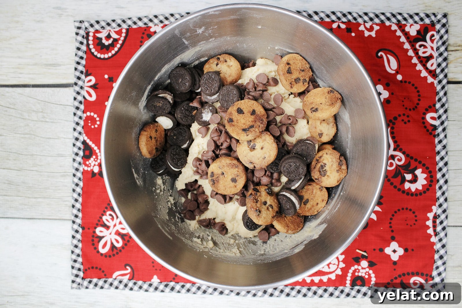 Cookie Monster Cookie Recipes: Fun Blue Monster Treats 4 silver bowl with Cookie Monster cookie ingredients
