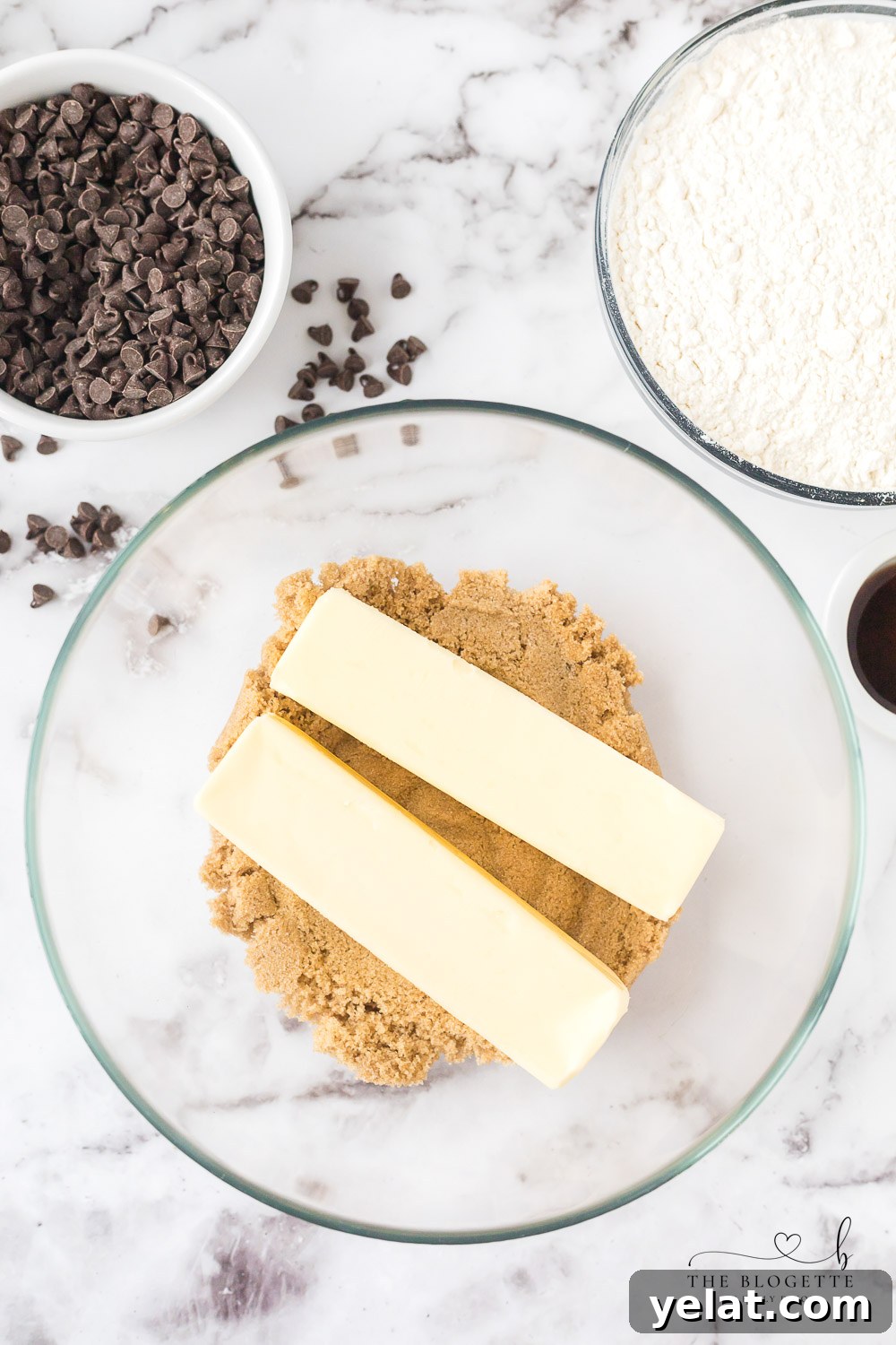 Butter in edible cookie dough