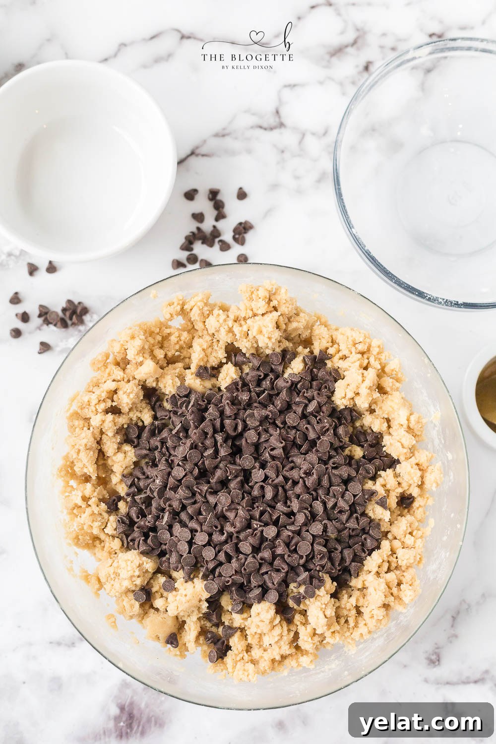 Edible cookie dough with chocolate chips