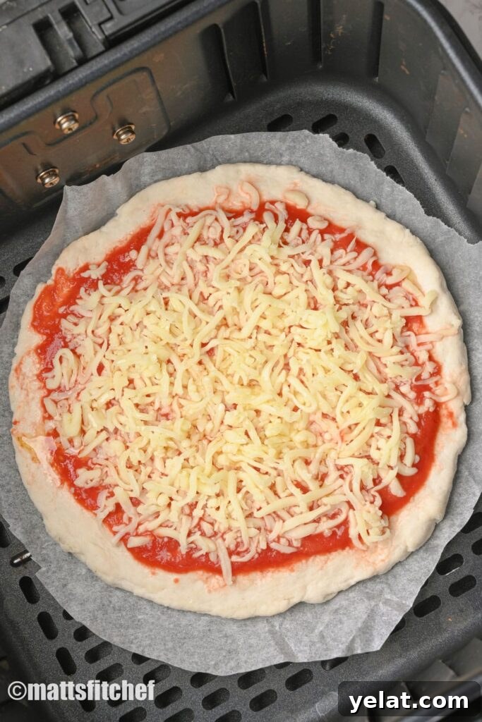 air fryer low calorie pizza crust without yeast, as an alternative to oven baking