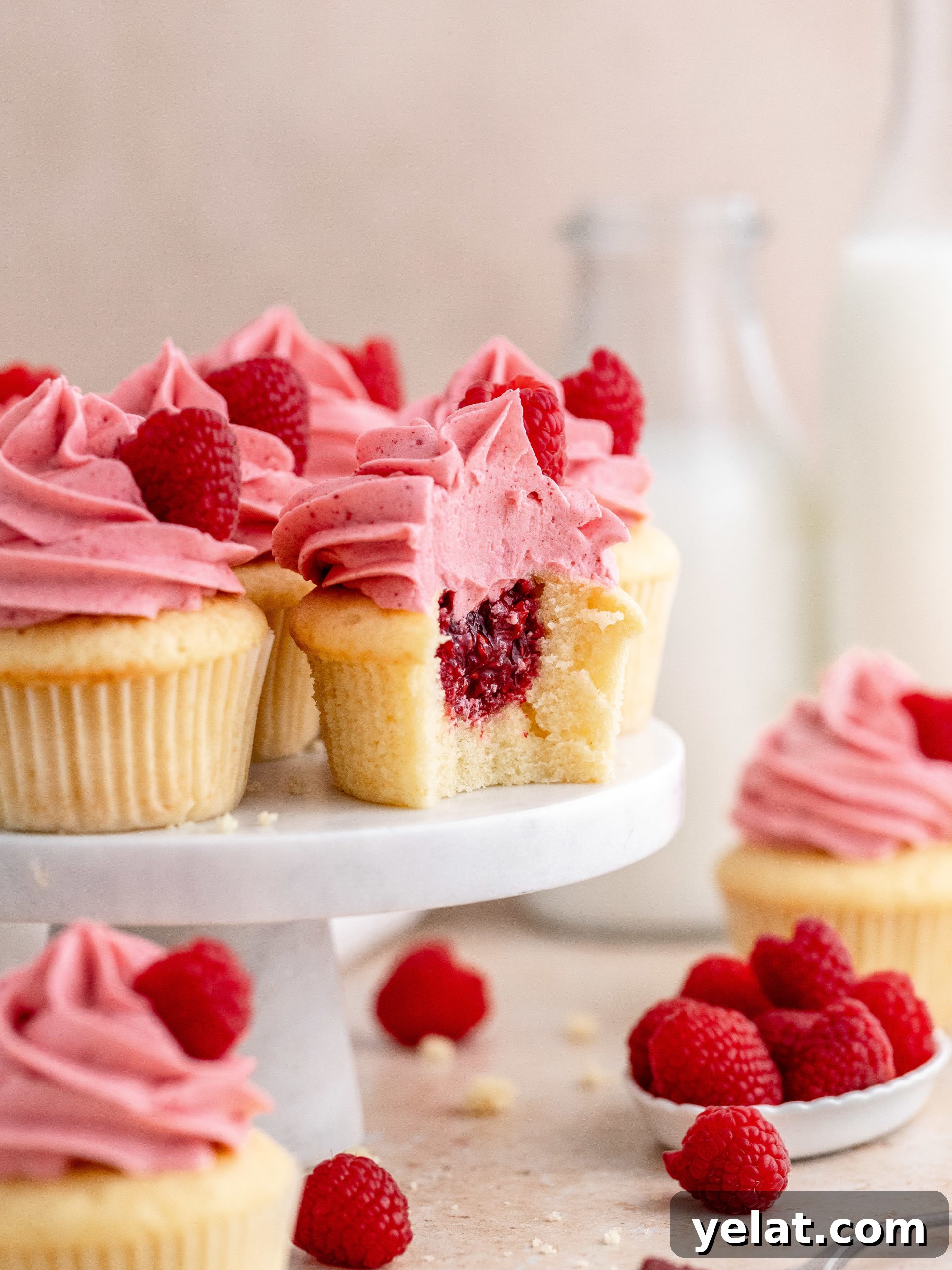 Raspberry Cupcakes Recipe: Moist Raspberry Swirl Cupcakes 2 img 4149 1