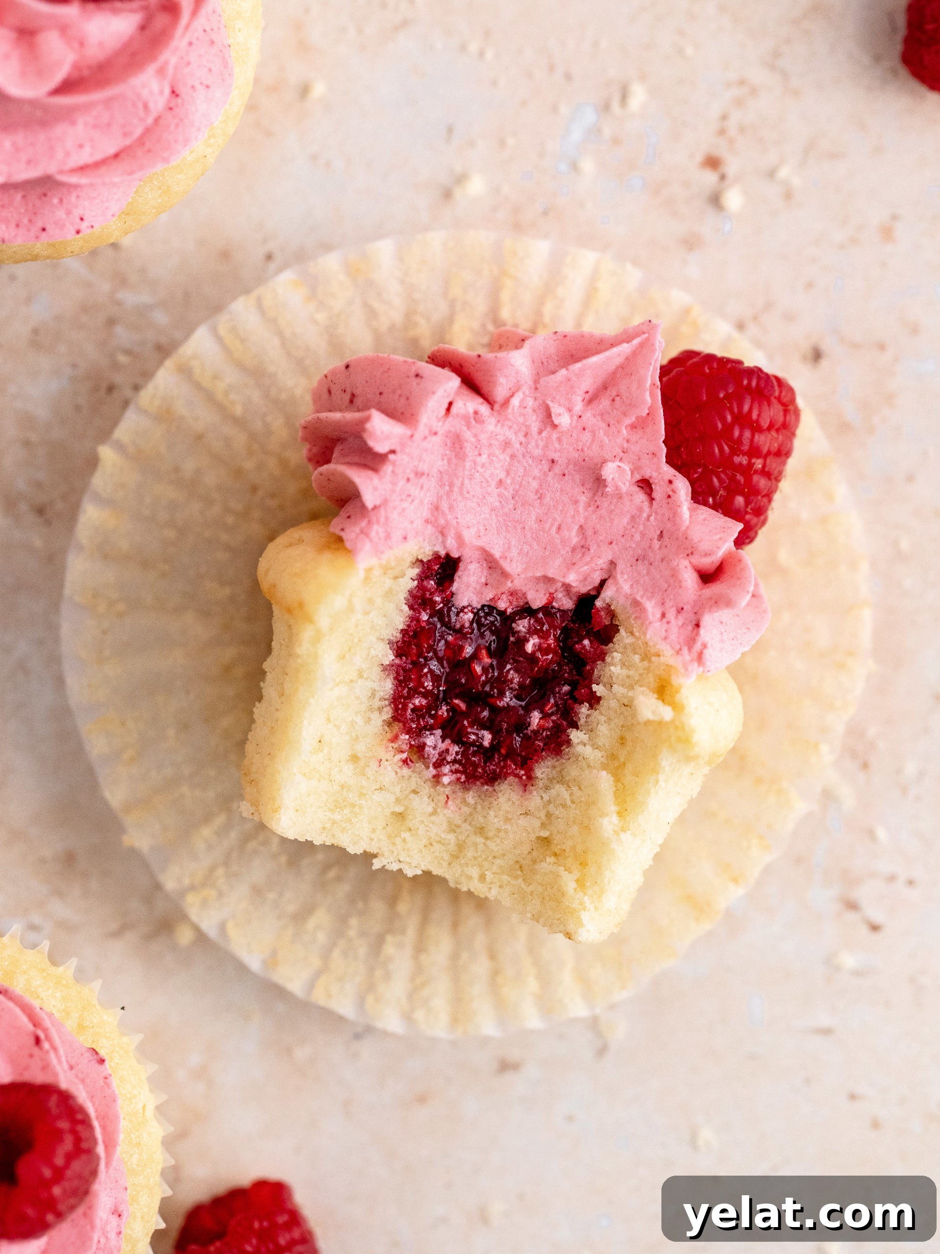 Raspberry Cupcakes Recipe: Moist Raspberry Swirl Cupcakes 10 img 4149 10