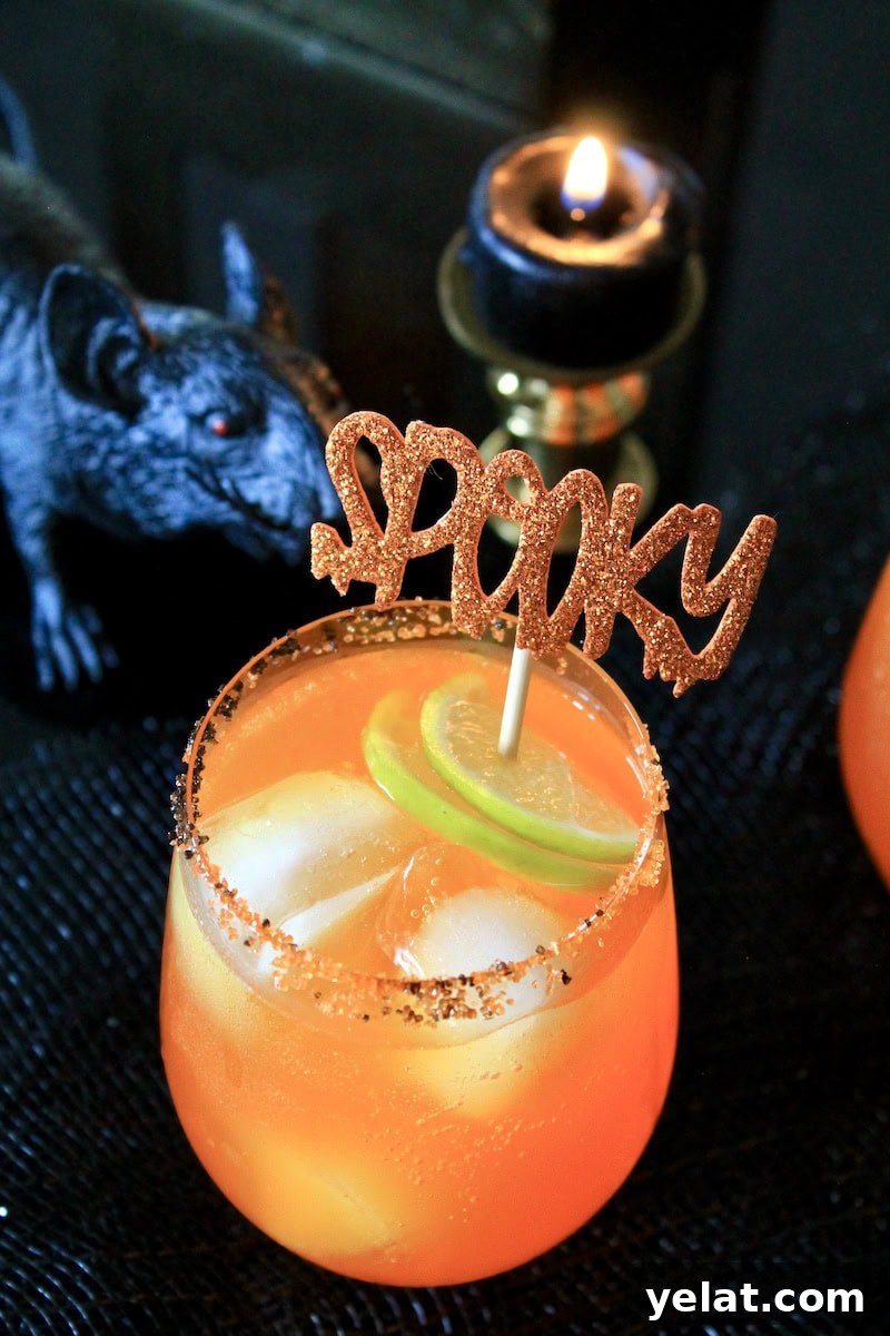 Spooky Orange Fizz Halloween Cocktail with Vodka 6 easy halloween party drinks with vodka and orange soda