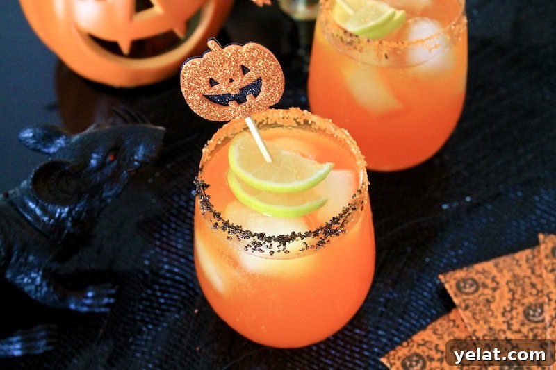 Spooky Orange Fizz Halloween Cocktail with Vodka 8 halloween vodka drinks with orange juice and orange soda