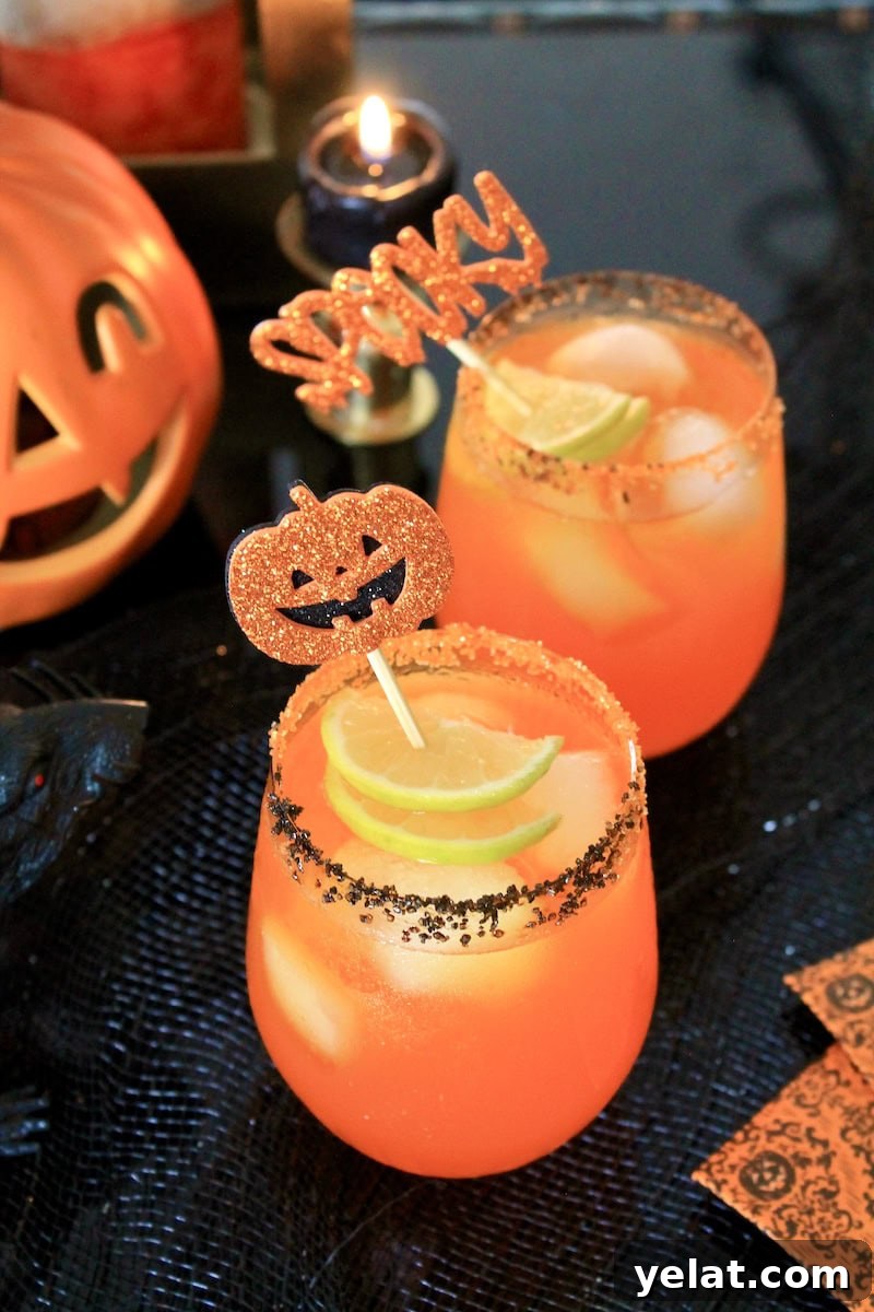 Spooky Orange Fizz Halloween Cocktail with Vodka 9 easy halloween party vodka drinks
