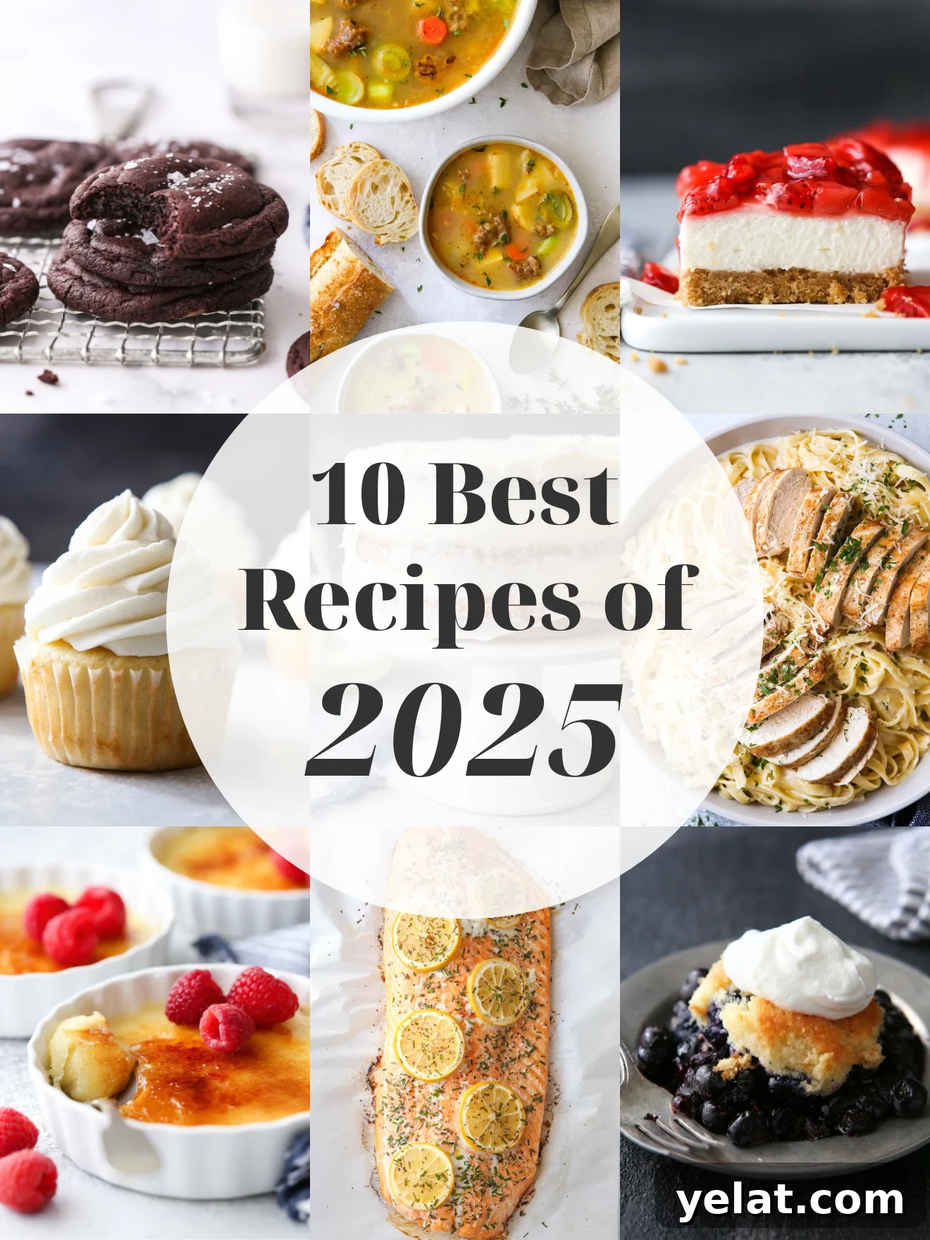 Top 10 Recipes to Try in 2025: Trending Dishes and Must-Make Meals 2 Collage of the 10 best recipes of 2025 from Completely Delicious