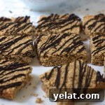 Crunchy Maple Peanut Butter Granola Bars with Chocolate Drizzle