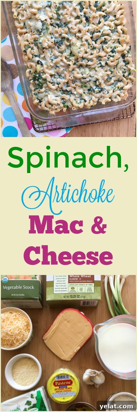 Spinach and Artichoke Macaroni and Cheese Recipe 5 Spinach, Artichoke Mac & Cheese via MealMakeoverMoms.com/kitchen #dinner #pasta #wholegrain #spinach #healthy