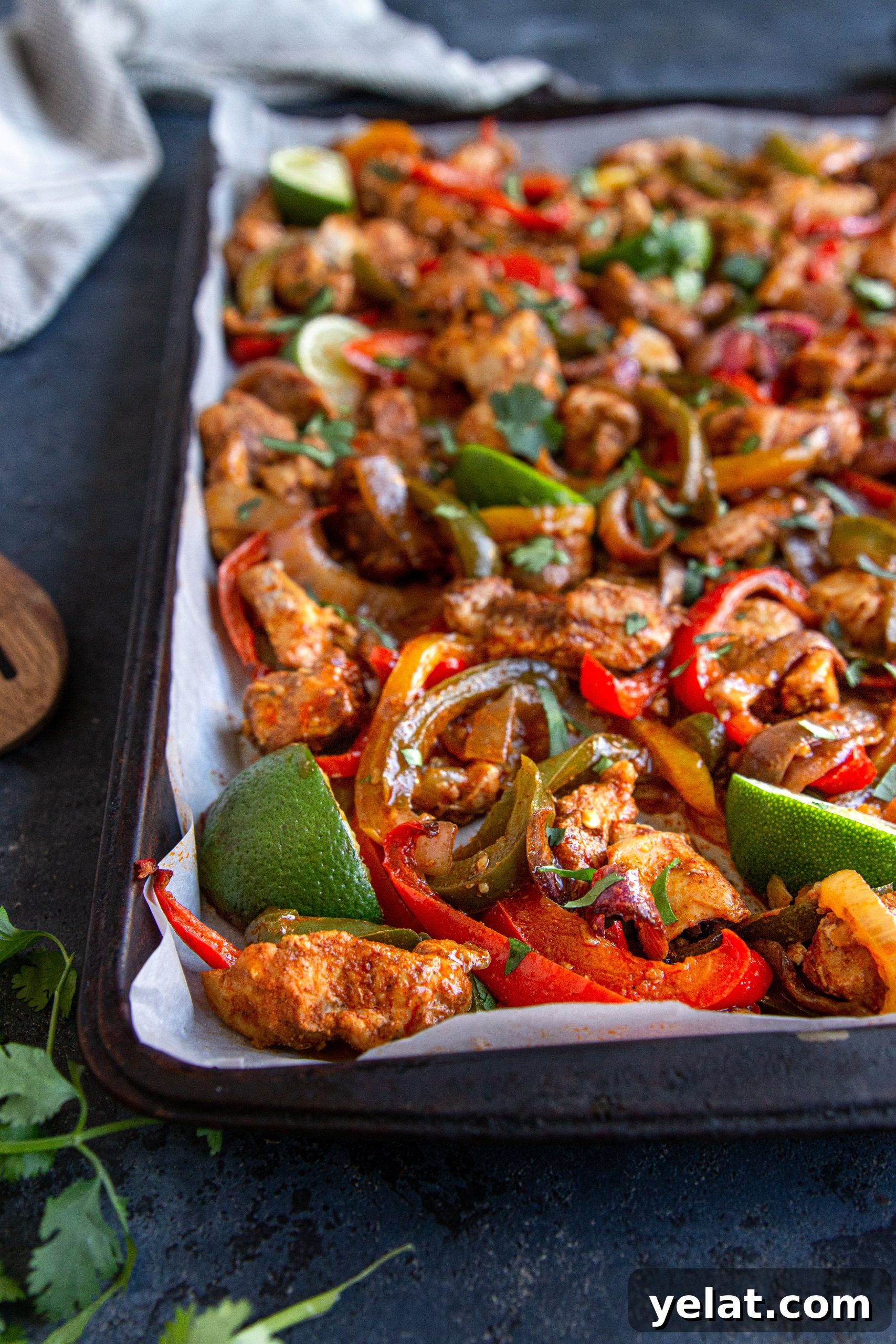 Sheet Pan Chicken Fajitas for Whole30 Meal Prep 4 Whole30 Sheet Pan Fajitas - Paleo, Gluten-free, Dairy-free, Nut-free, Egg-free, EASY!