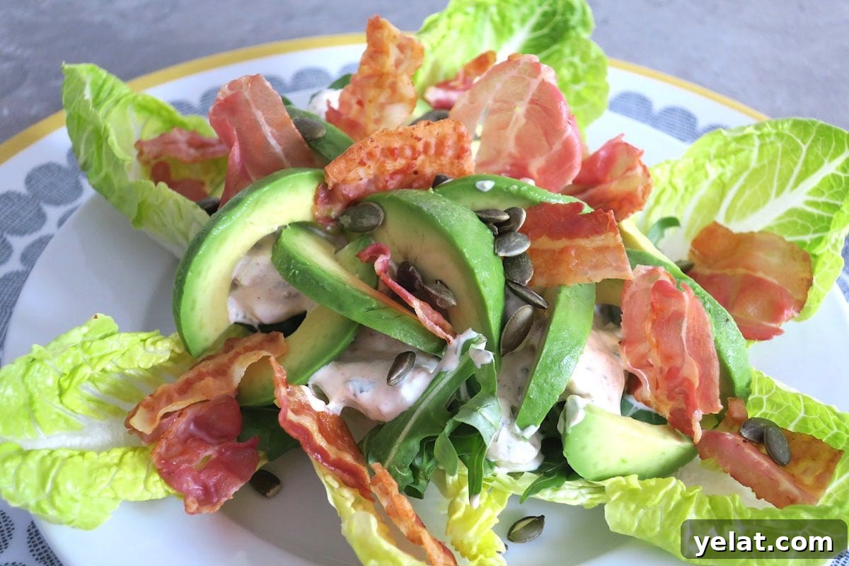 Keto Chicken, Avocado & Bacon Salad Recipe for Low-Carb Meals 2 Easy Keto Chicken Avocado and Bacon Salad