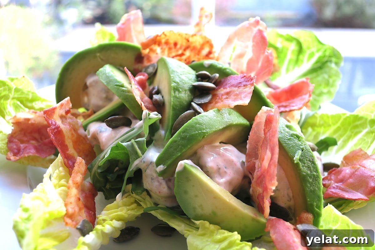 Keto Chicken, Avocado & Bacon Salad Recipe for Low-Carb Meals 3 Easy Keto Chicken Avocado and Bacon Salad