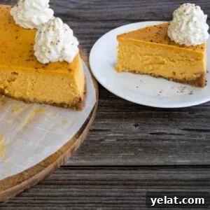 Paula Deen’s Pumpkin Cheesecake Recipe: Southern-Style Dessert Guide 11 a slice of pumpkin cheesecake on a plate.