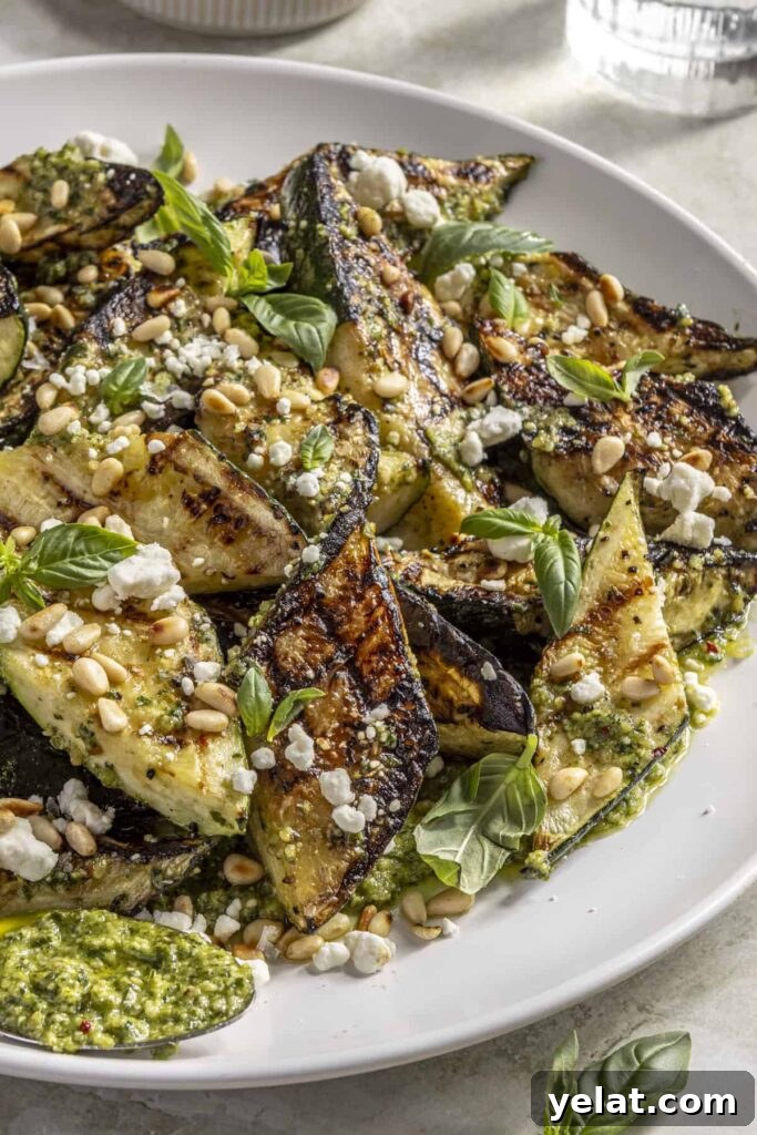 Grilled Pesto Zucchini with Goat Cheese and Toasted Pine Nuts 5 img 60734 4