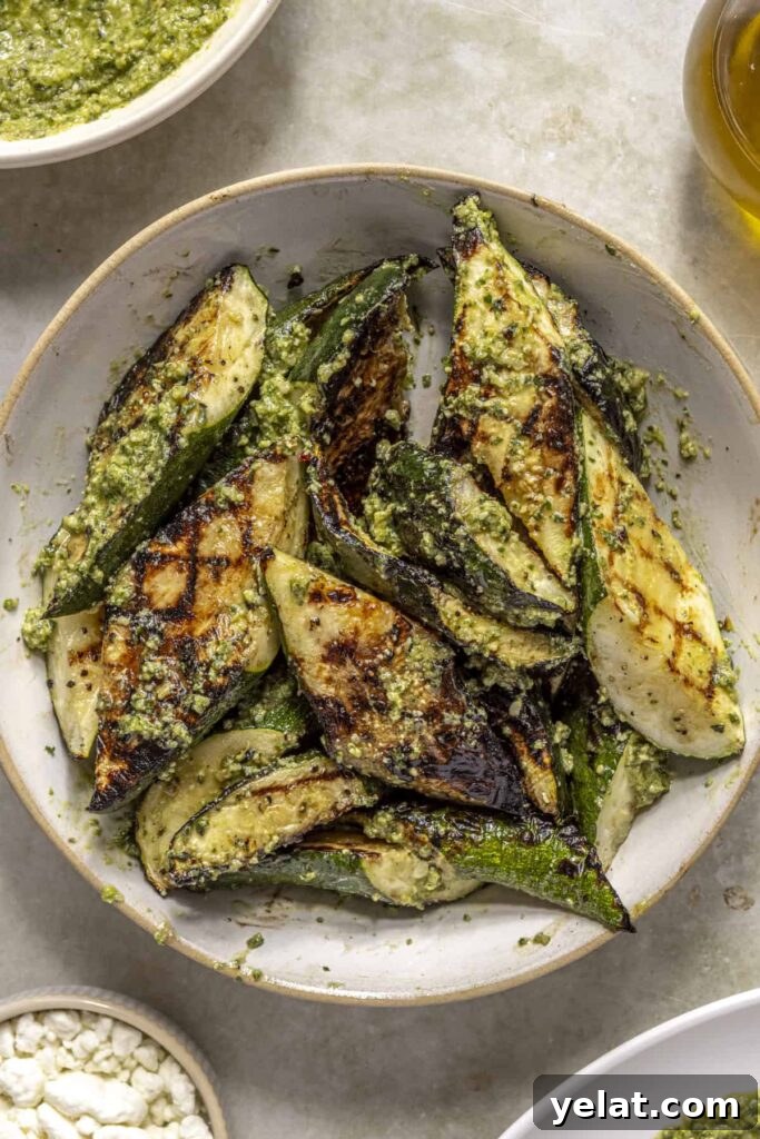 Grilled Pesto Zucchini with Goat Cheese and Toasted Pine Nuts 6 img 60734 5