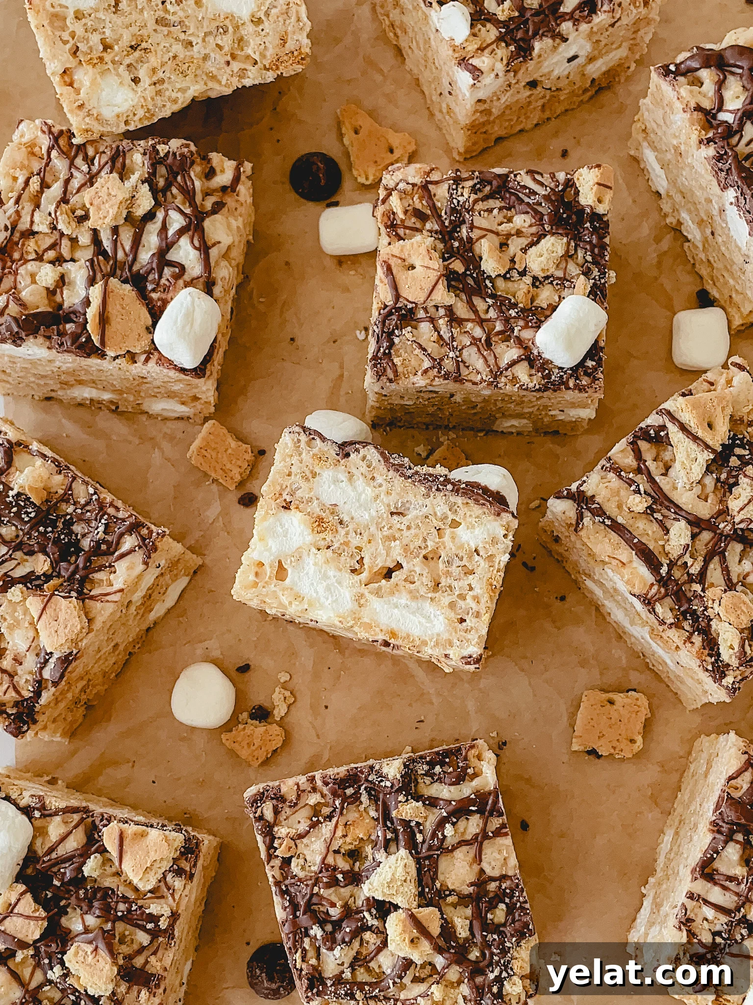 S'mores Rice Krispie Treats Recipe: Gooey Chocolate & Marshmallow Bars 2 img 62 1