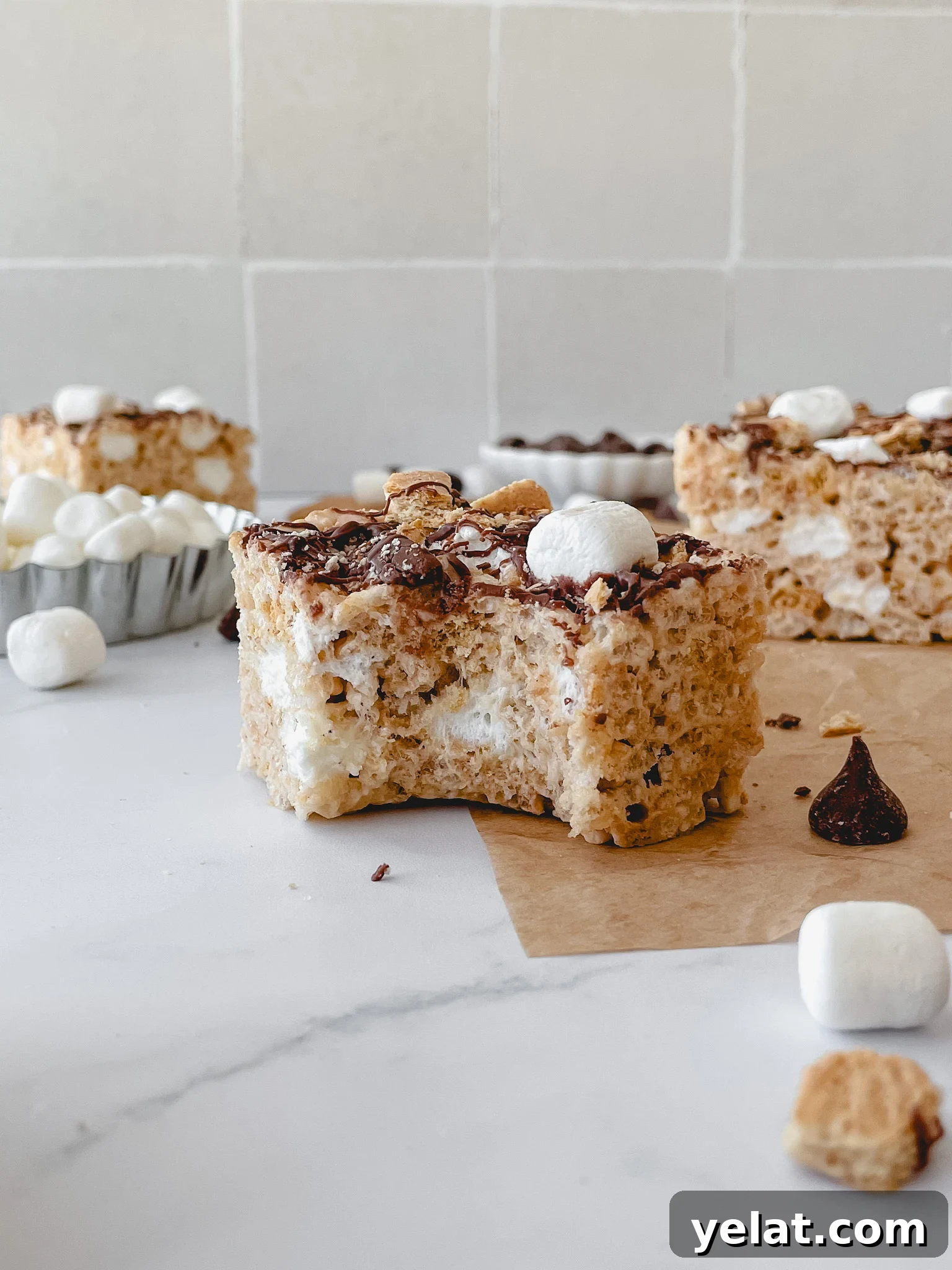 S'mores Rice Krispie Treats Recipe: Gooey Chocolate & Marshmallow Bars 3 img 62 2