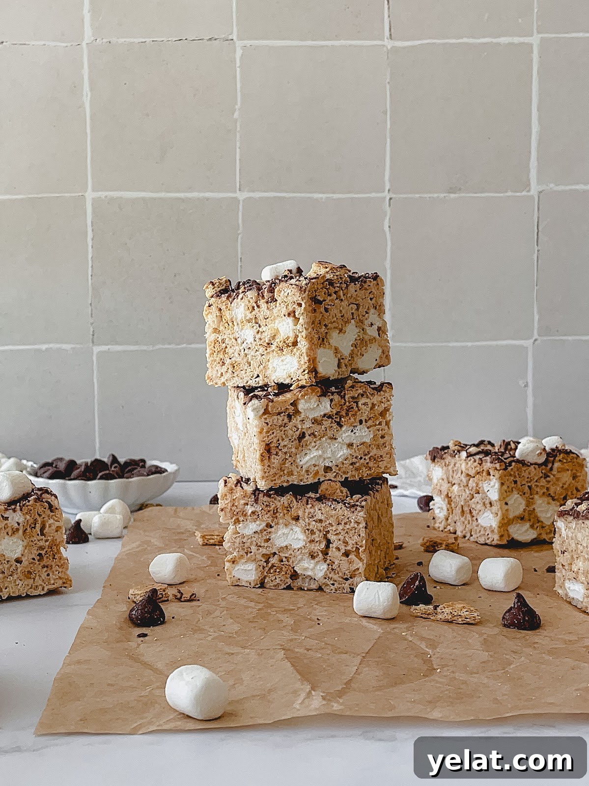 S'mores Rice Krispie Treats Recipe: Gooey Chocolate & Marshmallow Bars 7 img 62 7