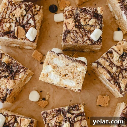 S'mores Rice Krispie Treats Recipe: Gooey Chocolate & Marshmallow Bars 8 img 62 8
