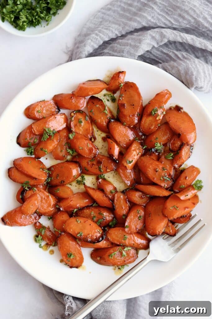 20 Delicious Things to Make in Your Air Fryer Tonight 7 Air fryer honey soy glazed carrots on a plate