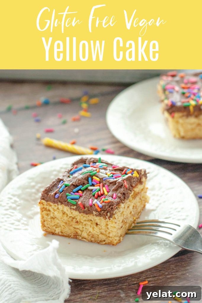Gluten-Free Vegan Yellow Cake Recipe with Step-by-Step Video 8 gluten-free-vegan-yellow-cake-pinterest-image