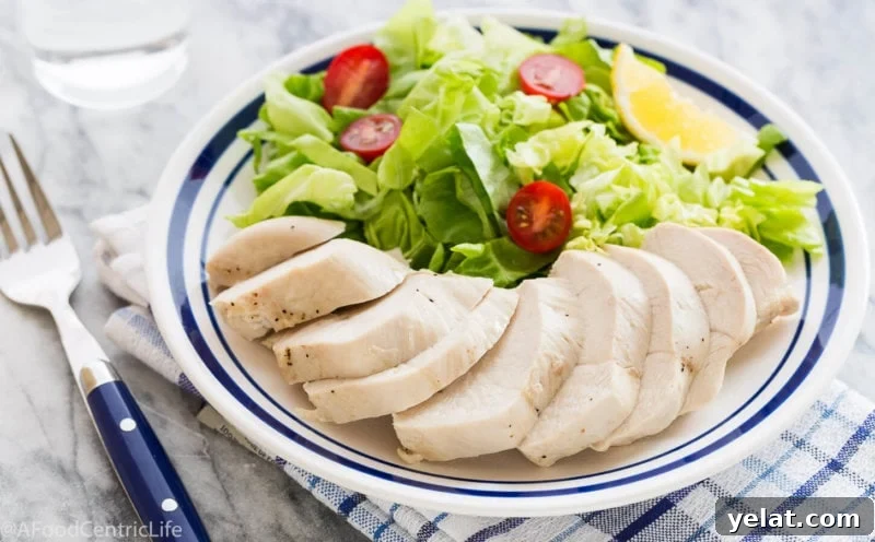how to poach chicken breasts | AFoodCentricLife.com
