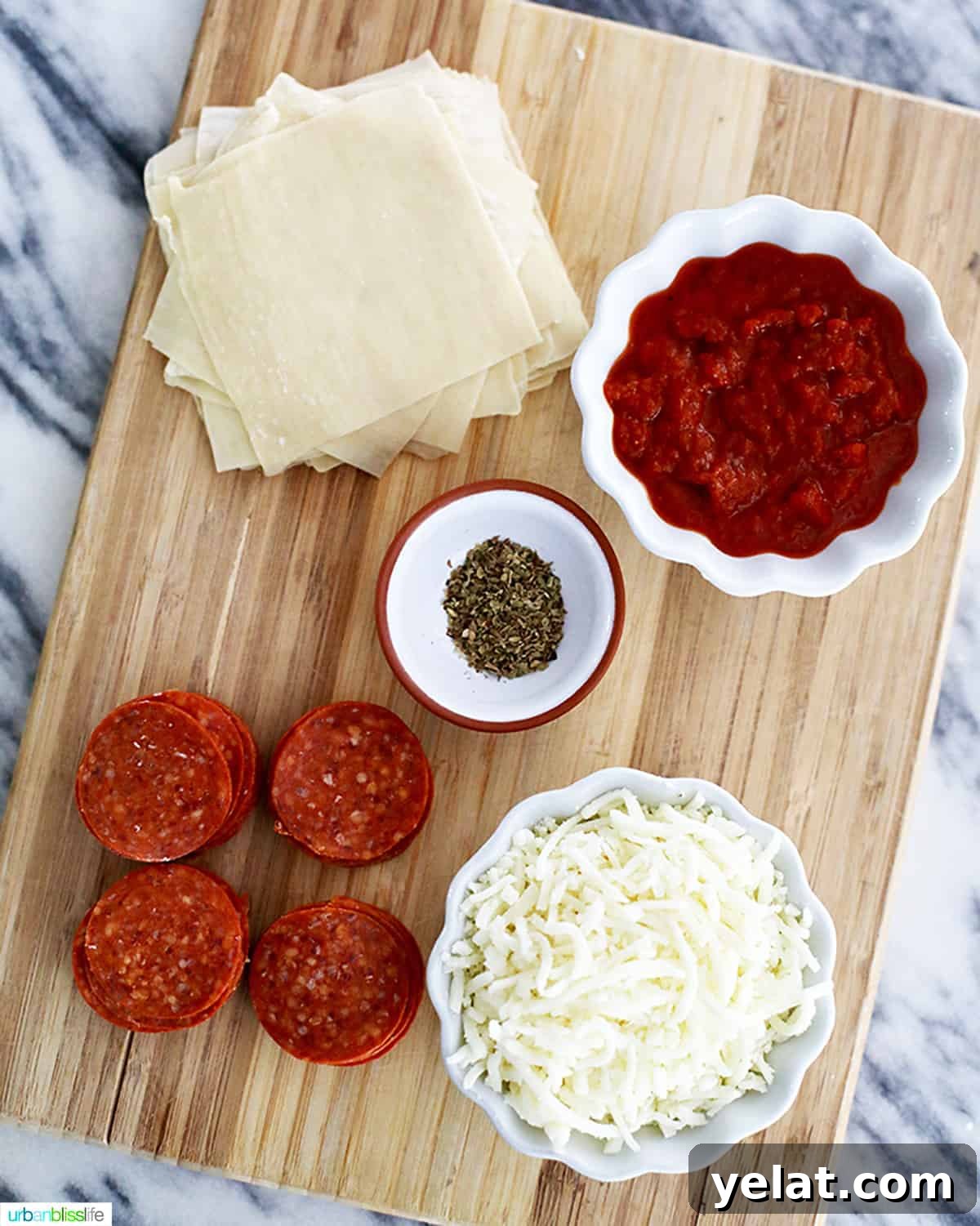 ingredients for air fryer pizza rolls
