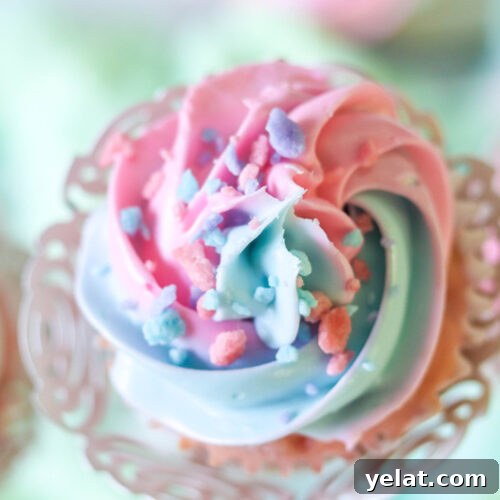 Whimsical Cotton Candy Cupcakes Recipe for Parties 10 Cotton Candy Cupcakes