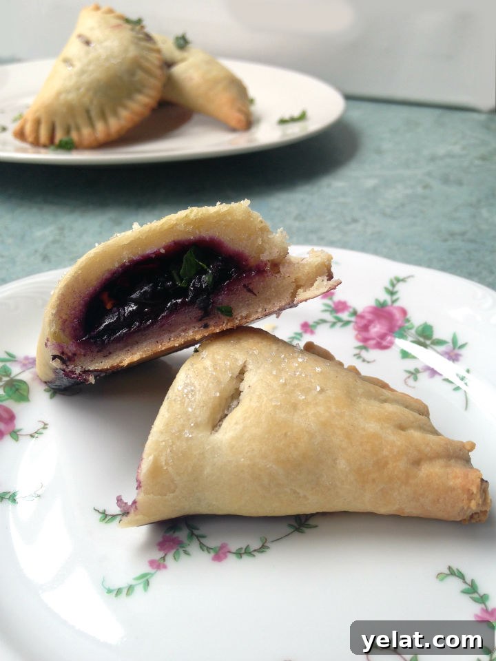 Blueberry Lemon Basil Hand Pies -- An easy recipe for a unique and totally portable dessert. Perfect for summer picnics!