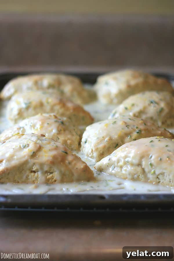 Whole Wheat Lemon and Rosemary Scones